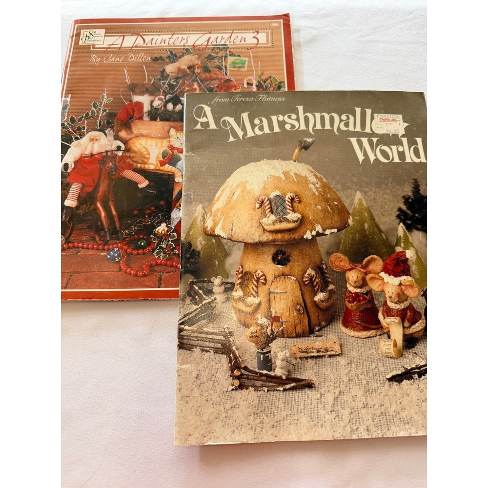 Craft Instruction Books Lot of 2 Christmas Garden Mice Santa Patterns